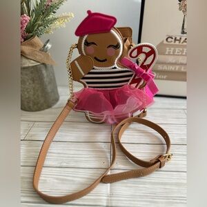 Betsey Johnson gingerbread girl crossbody NWT